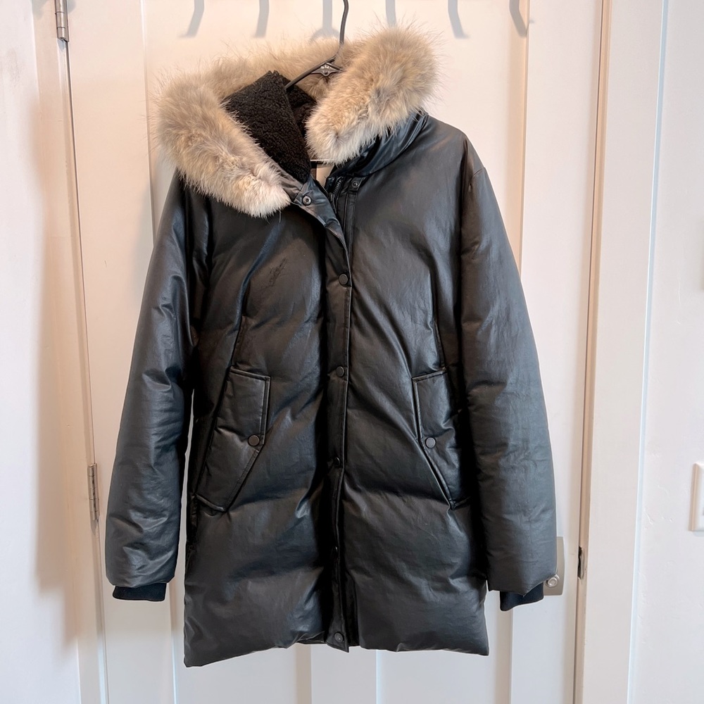 Soia & Kyo Puffy Coat w/ fur hood